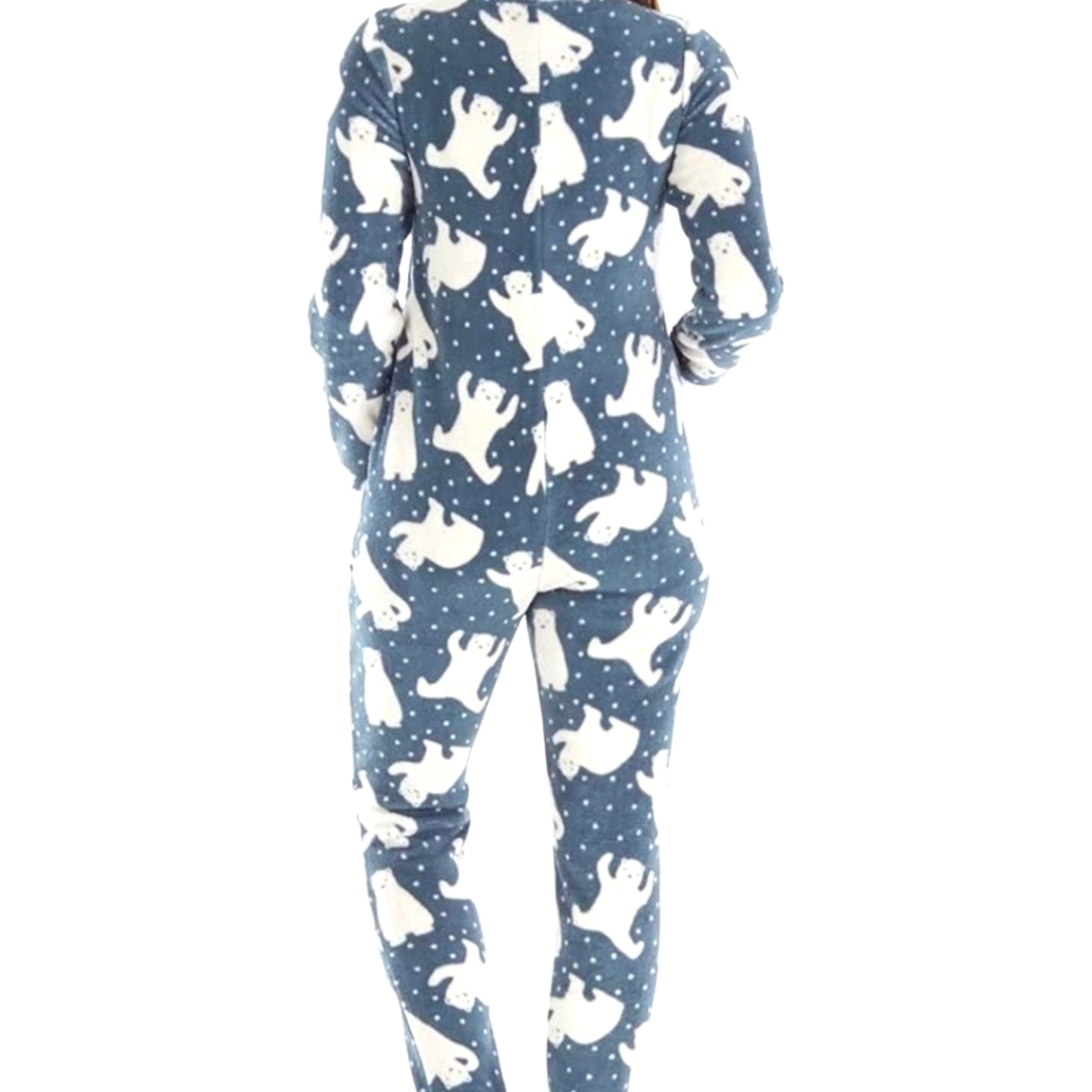 Womens fleece onesie.
